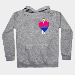 Bi Pride Heart Hoodie